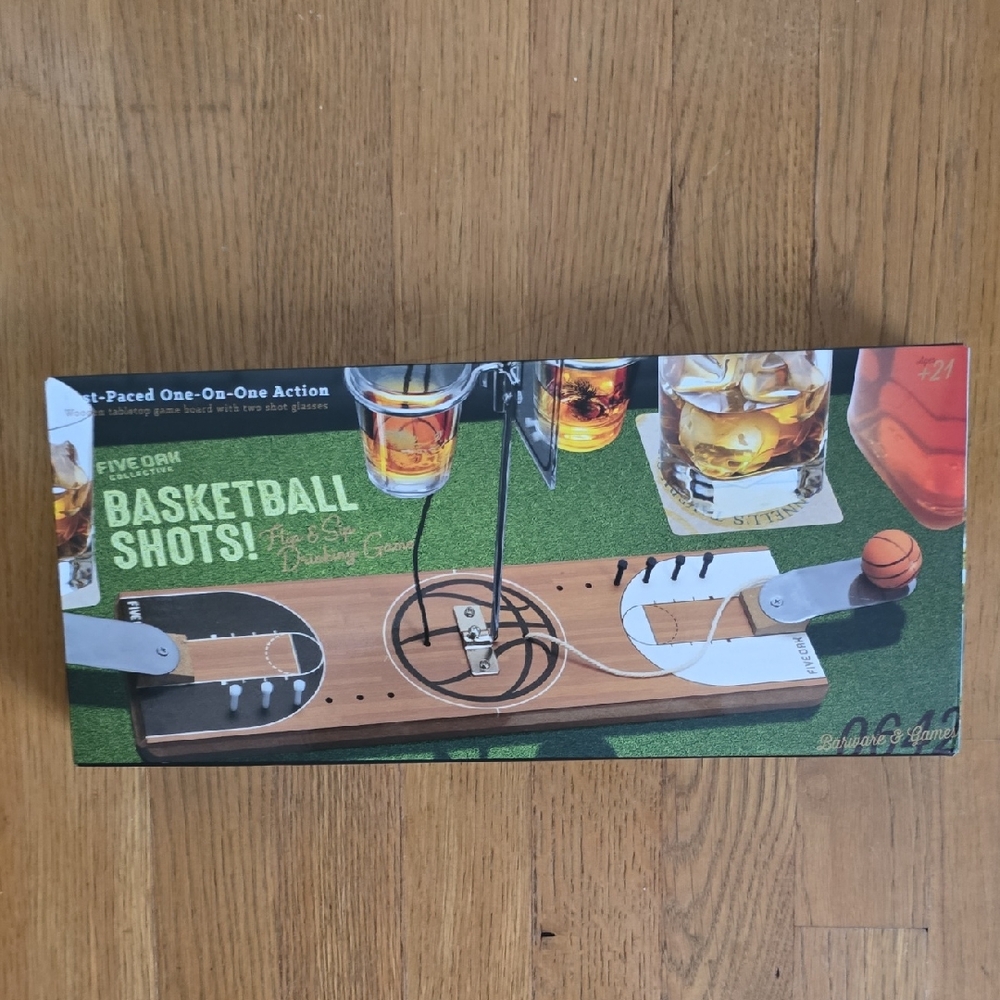 FIVE OAK COLLECTIVE BRAND TABLE TOP BASKETBALL SHOTS GAME